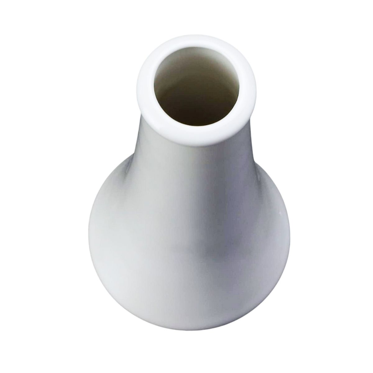 INSPIRA - Set de 2 Floreros de Cerámica Blanco Decorativo