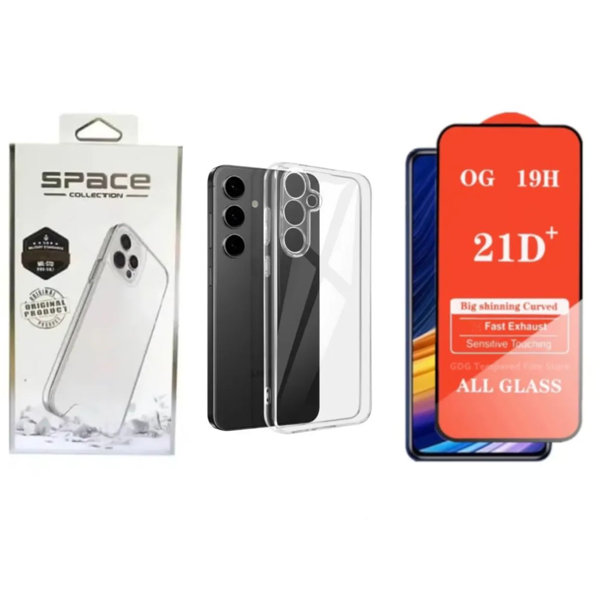 SPACE - CASE SPACE TRANSPARENTE PARA  SAMSUNG A26  + MICA