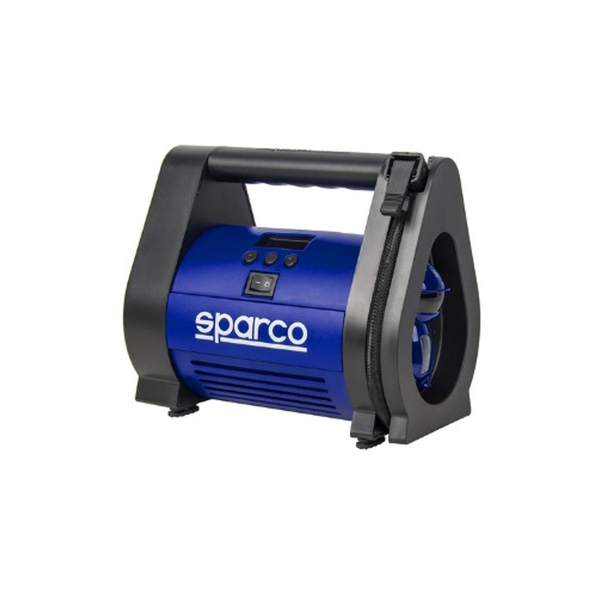 SPARCO - COMPRENSORA AIRE C MEDIDOR DE PRESION Y LINTERNA SPARCO 12V