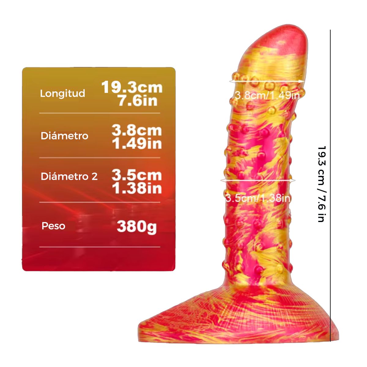 GENERICO - Dildo espuelas - Rosado