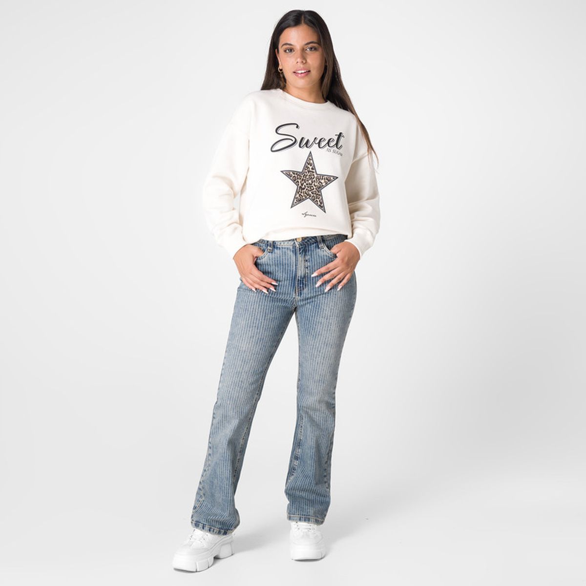 SQUEEZE - Polera Franela Mujer Raidy Squeeze