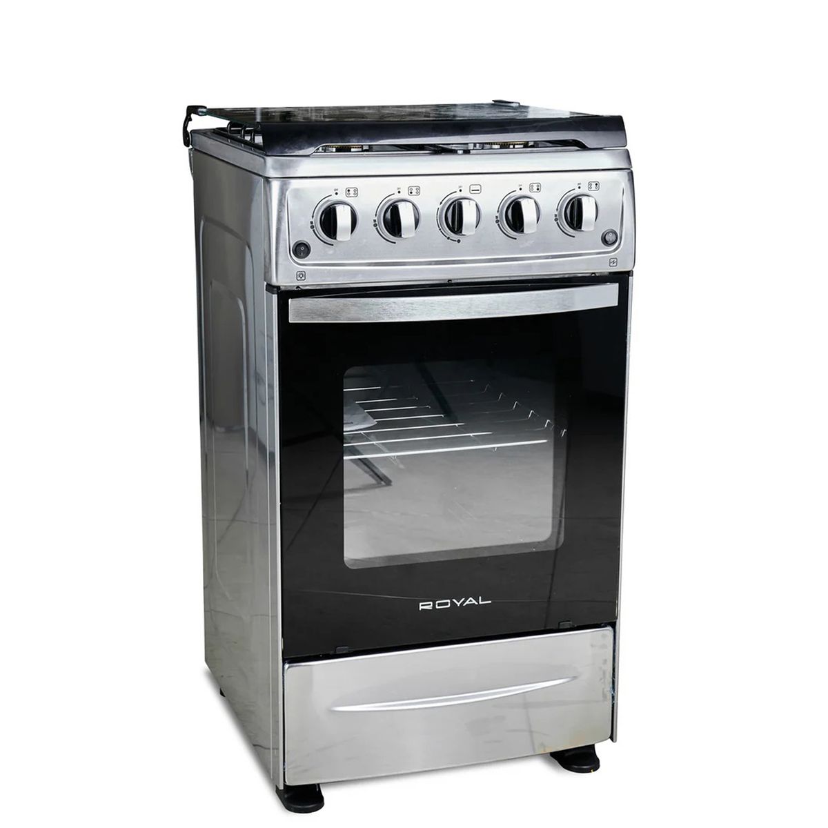 ROYAL - COCINA ROYAL DE 4 HORNILLAS CON TAPA RYL-GO-508