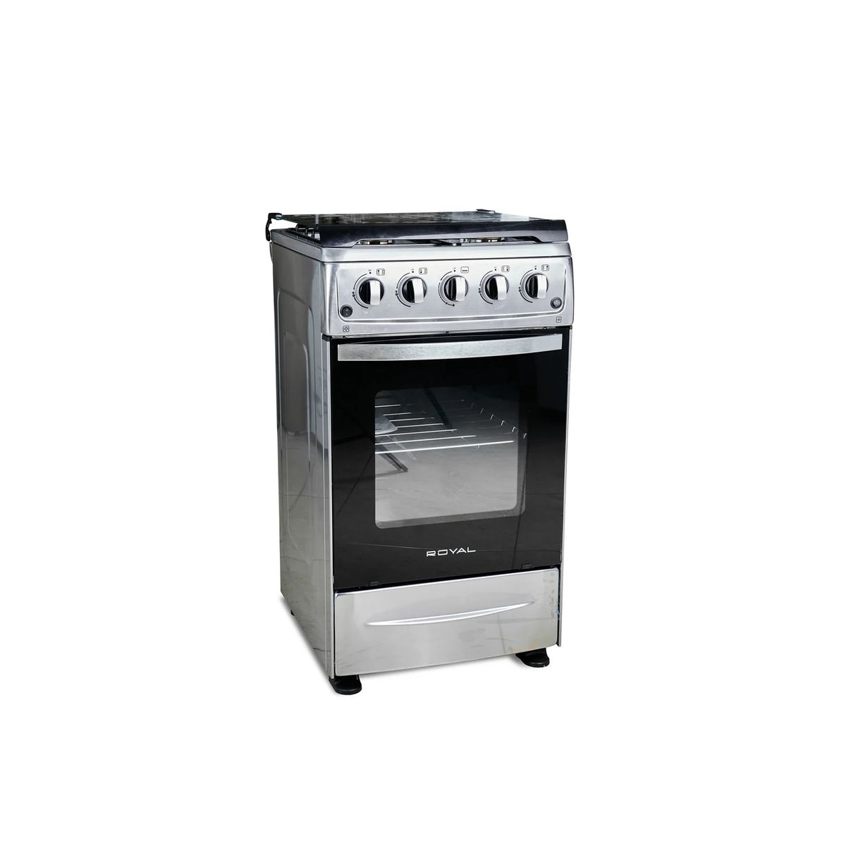 ROYAL - COCINA ROYAL DE 4 HORNILLAS CON TAPA RYL-GO-508