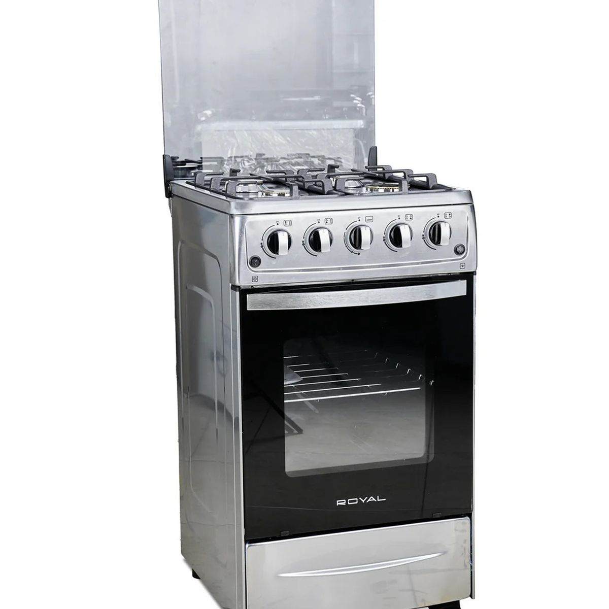 ROYAL - COCINA ROYAL DE 4 HORNILLAS CON TAPA RYL-GO-508