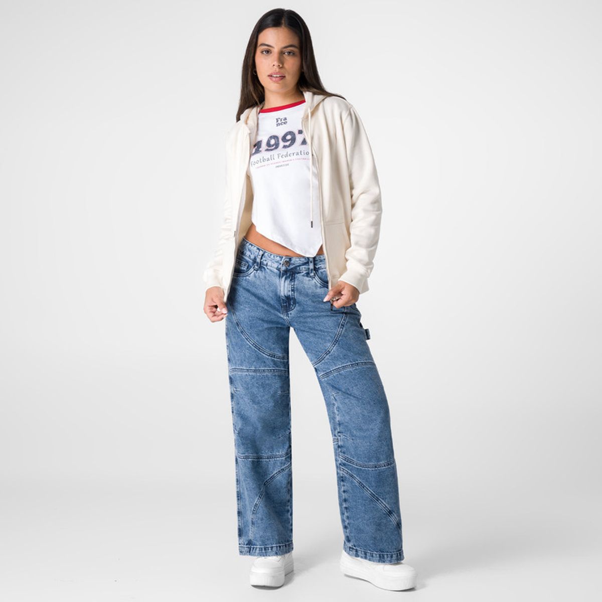 SQUEEZE - Polera Franela Mujer Basli Squeeze