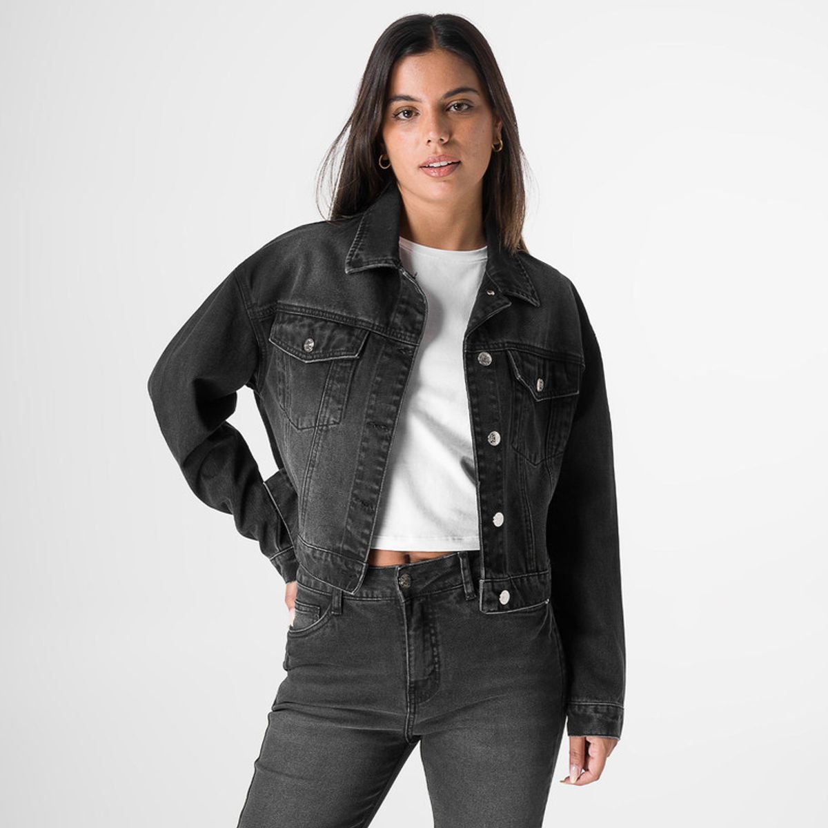 SQUEEZE - Casaca Denim Mujer Minty Squeeze