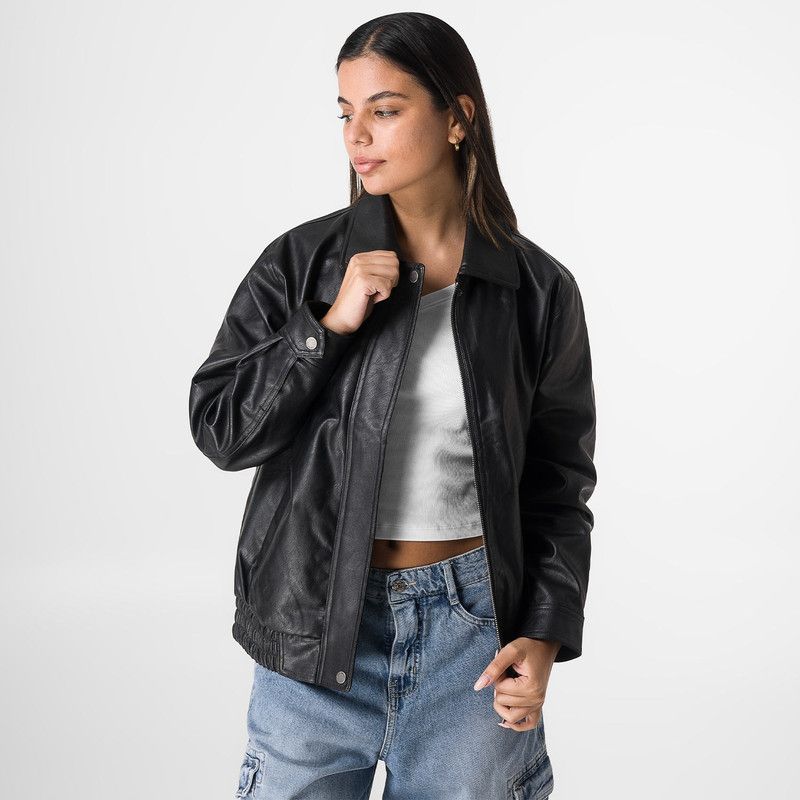 SQUEEZE - Casaca Cuerina Mujer Ratzie Squeeze