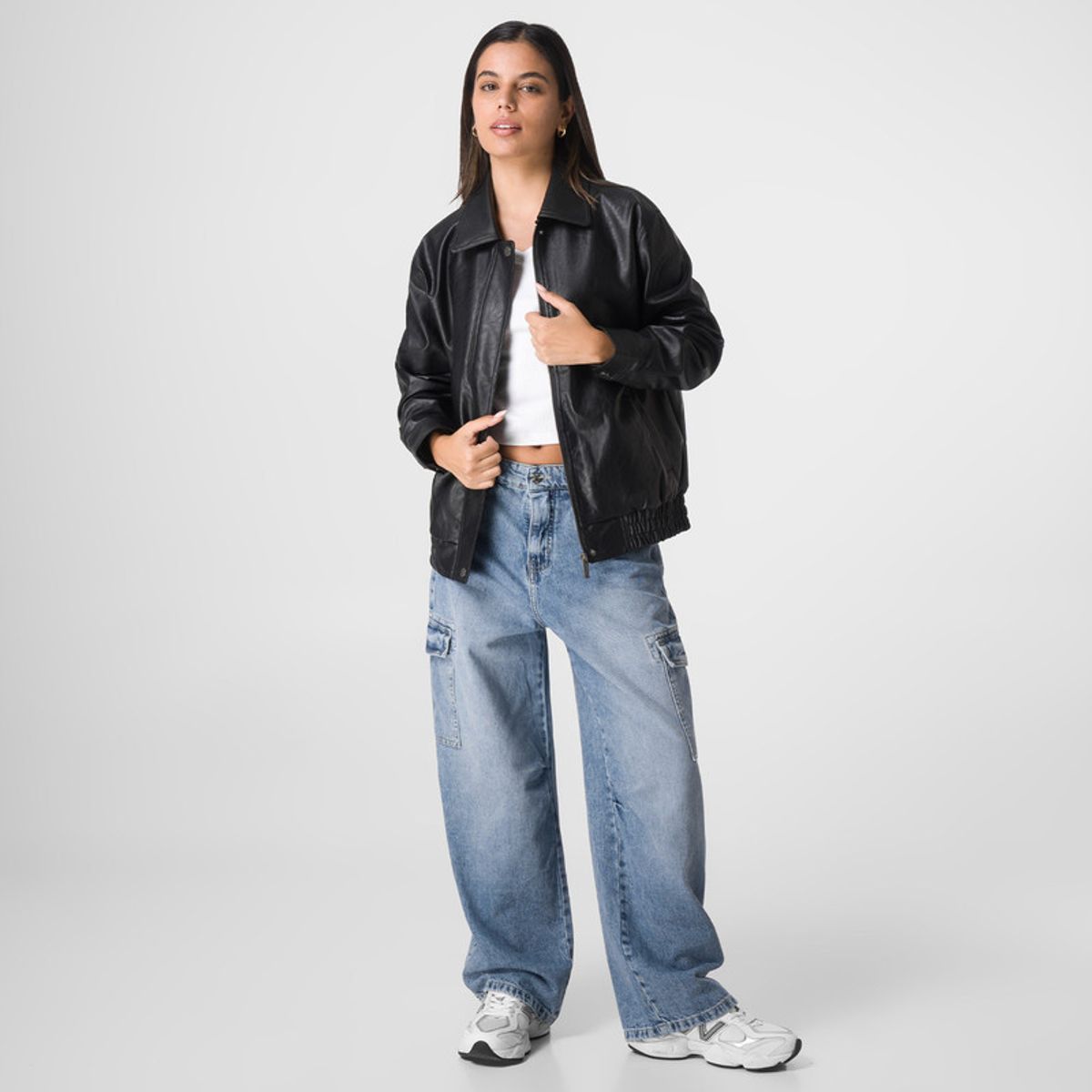 SQUEEZE - Casaca Cuerina Mujer Ratzie Squeeze