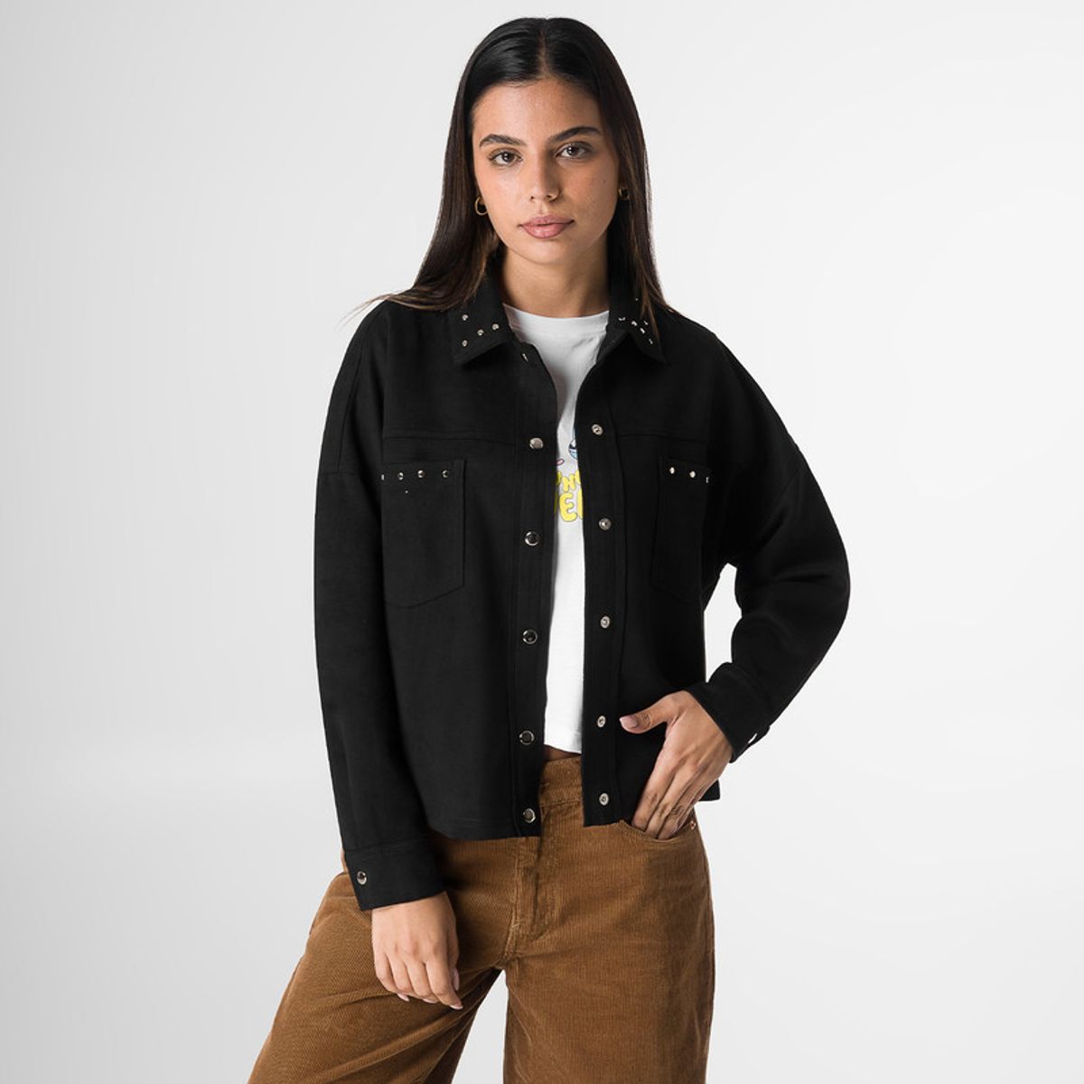 SQUEEZE - Casaca Gamuza Mujer Harmmony Squeeze