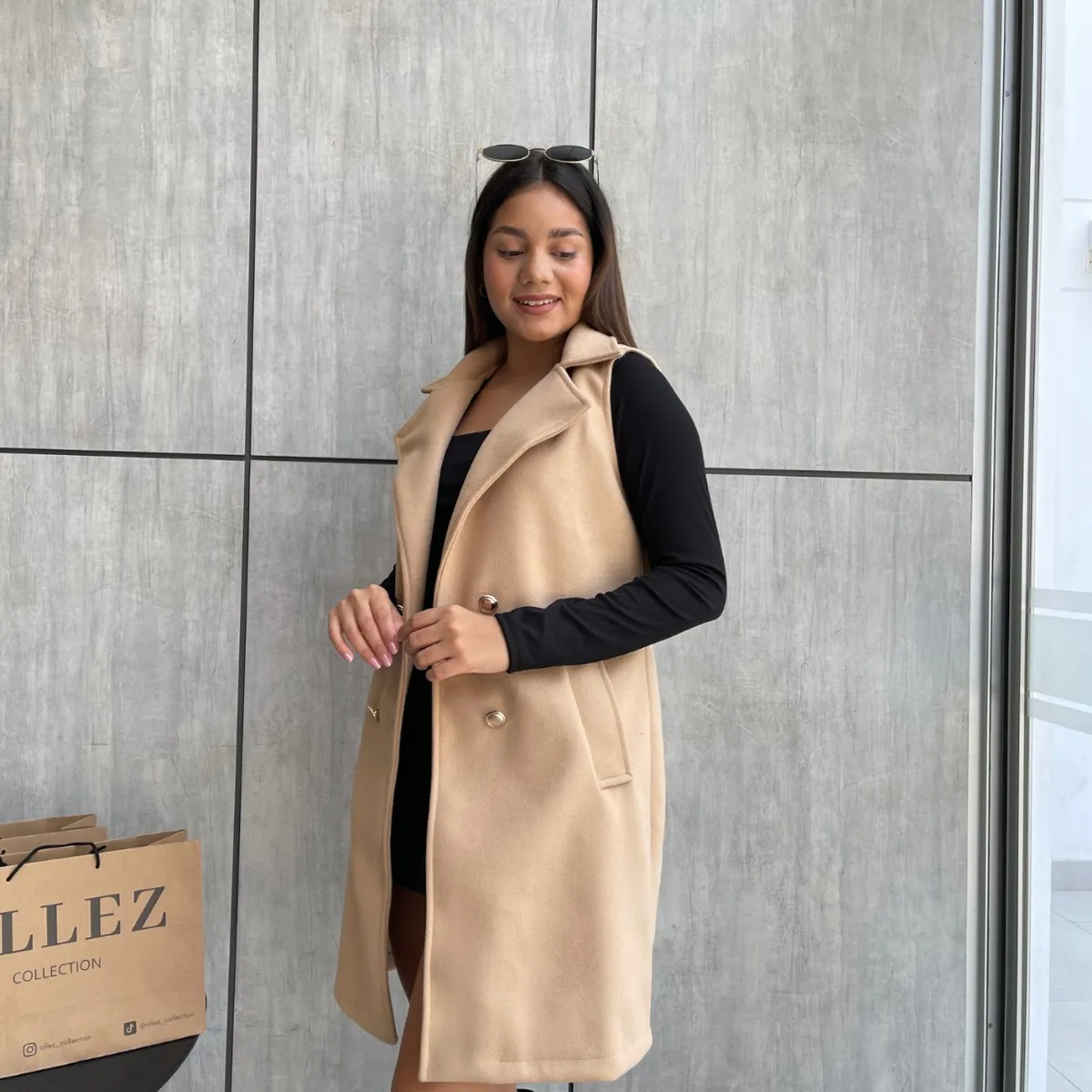 ALLEZ COLLECTION - CHALECO OLIVIA CASUAL ELEGANTE