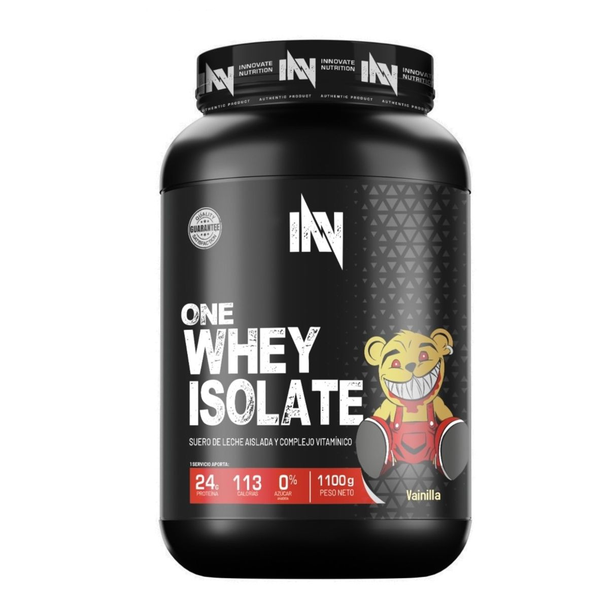 INN INNOVATE NUTRITION - ONE WHEY ISOLATE VAINILLA - 1.1 kg Proteína - 37 servicios