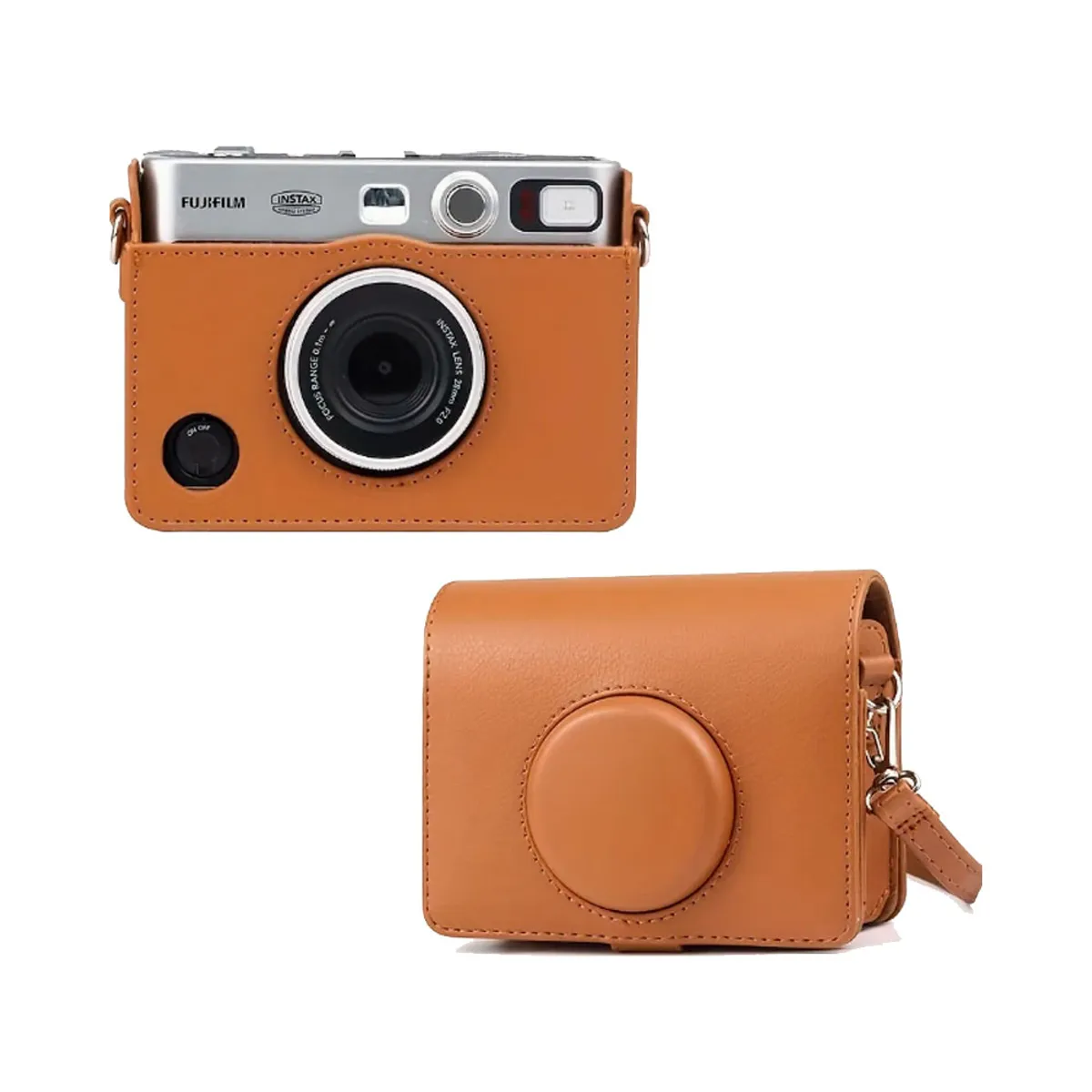 FUJIFILM - Camara Fujifilm instax Mini Evo Brown + Estuche