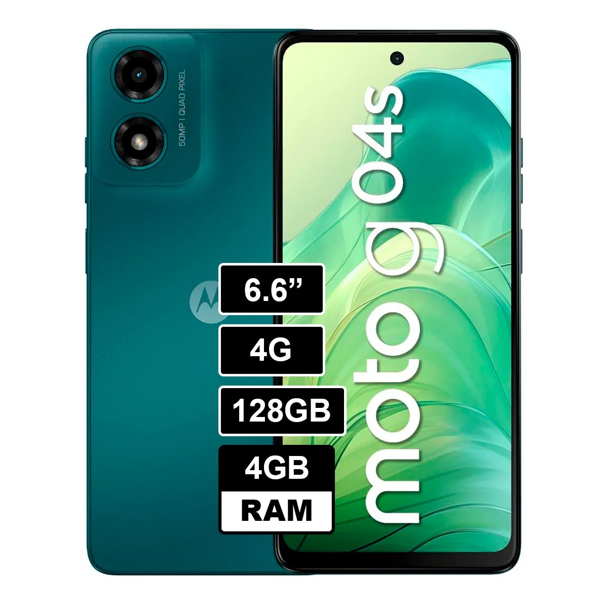 MOTOROLA - CELULAR MOTOROLA MOTO G04s 4GB 128GB VERDE