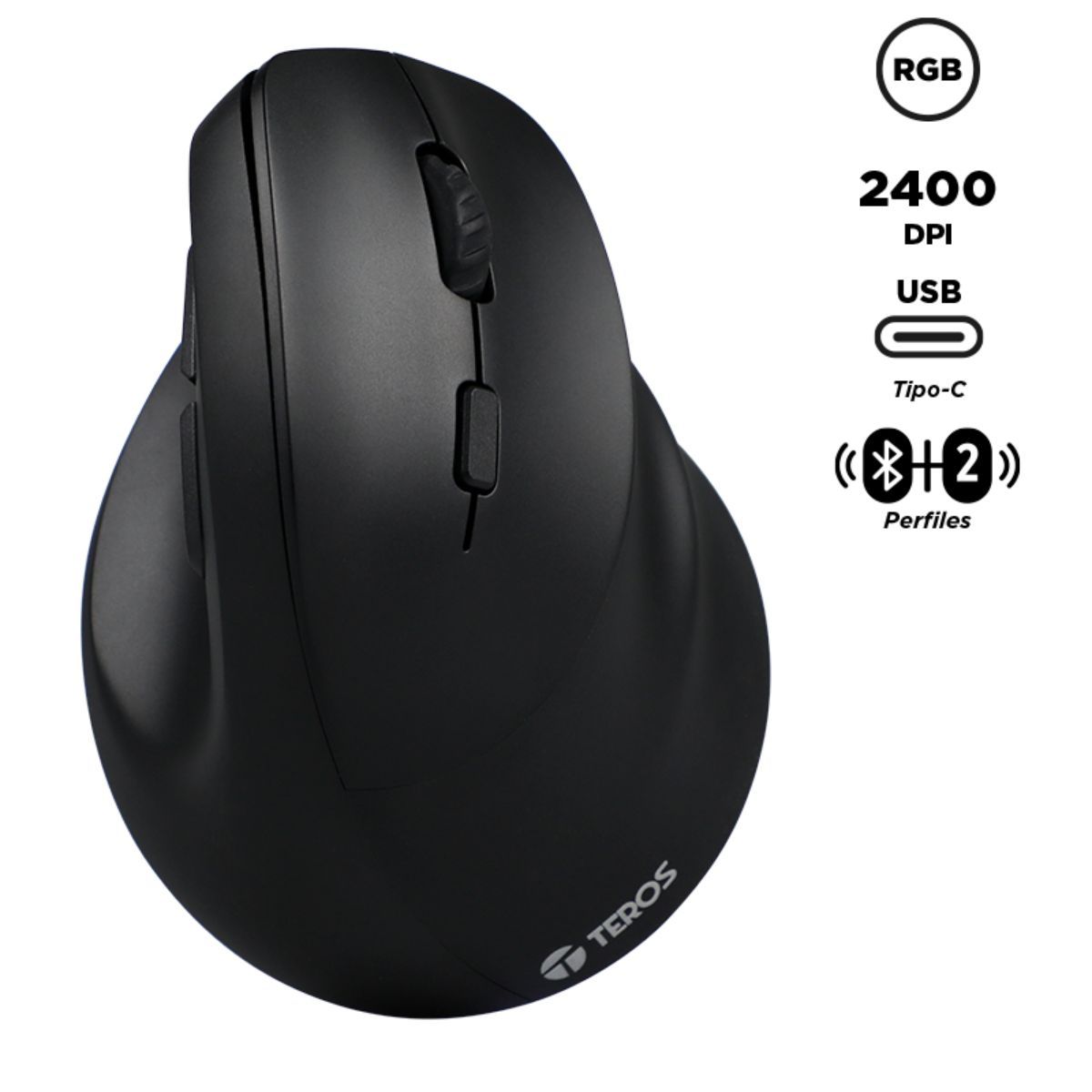 TEROS GAMING - Mouse Teros TE-5169N - Negro