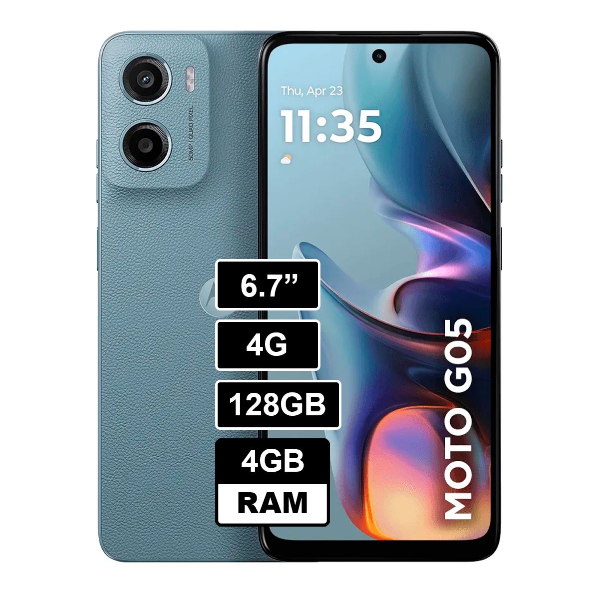 MOTOROLA - Celular Moto G05 4GB RAM - 128GB Color Gris