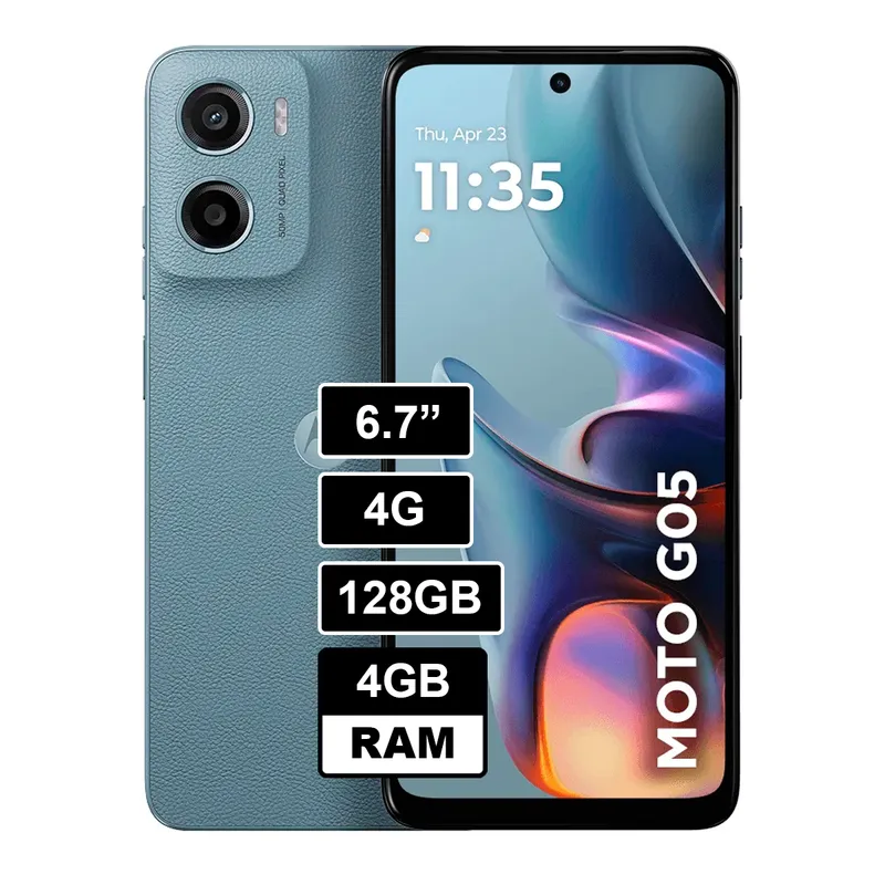 MOTOROLA - Celular Moto G05 4GB RAM - 128GB Color Gris