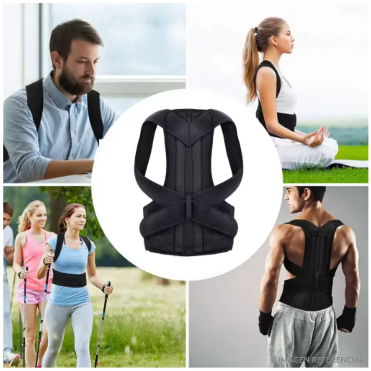 INSPIRA MARKET - Faja Corrector de Postura para Espalda Unisex