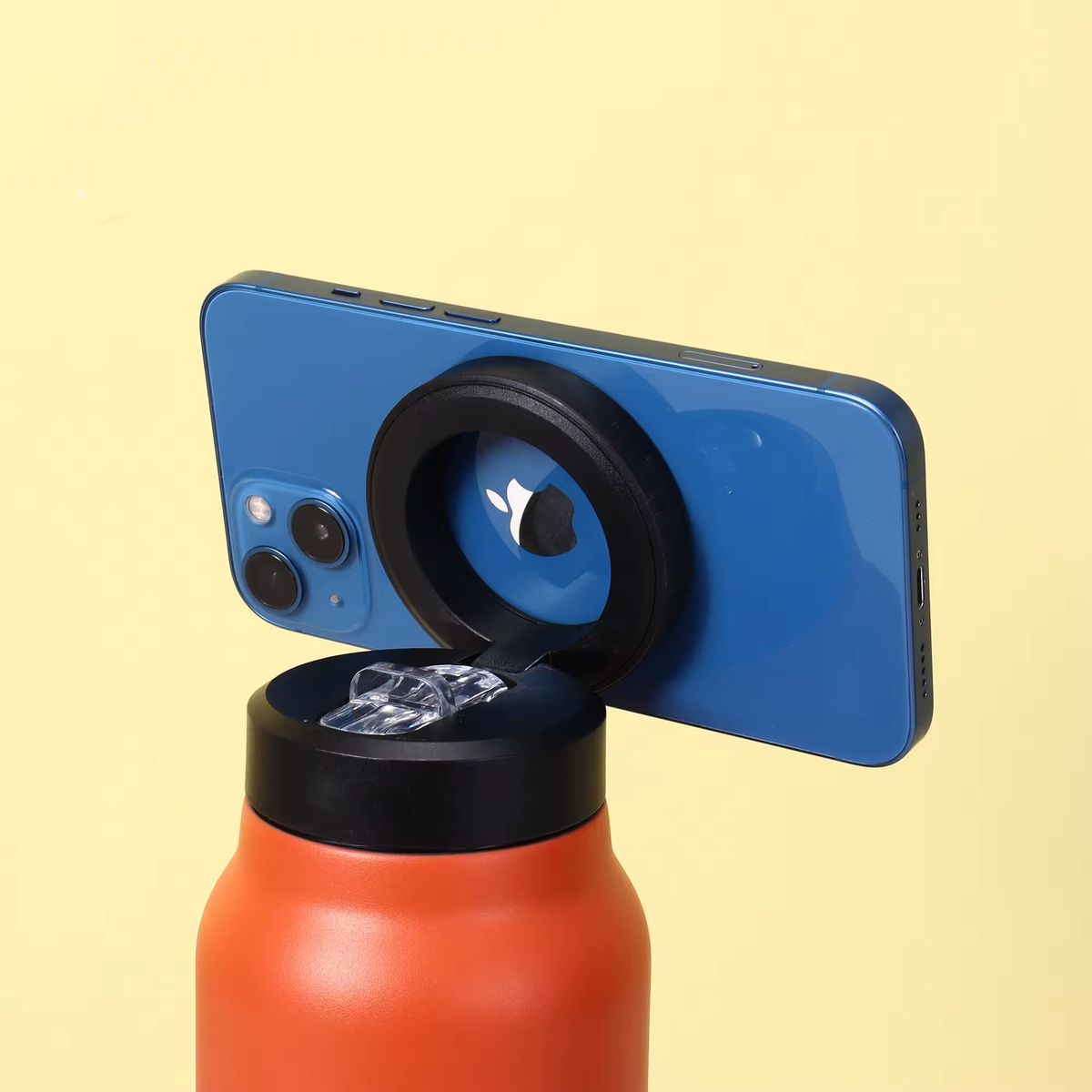 GENERICO - BOTELLA TOMATODO MAGSAFE TRIPODE IMANTADO NARANJA