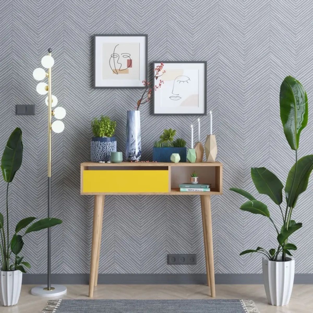 STARHOME - Arrimo Recibidor Consola Sora 100 cm