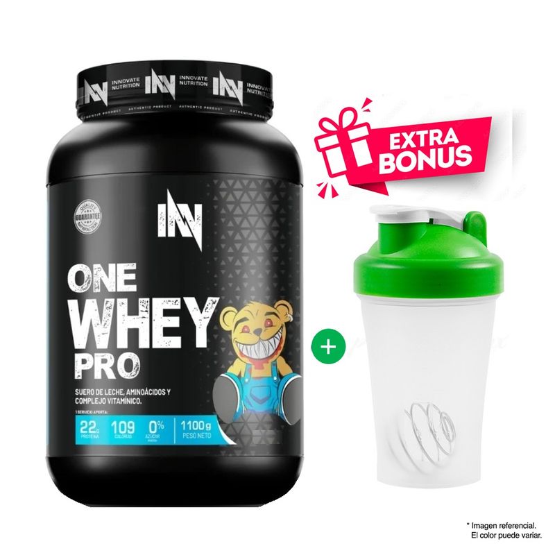 INN INNOVATE NUTRITION - Proteína One Whey Pro 1100gr Vainilla + Shaker