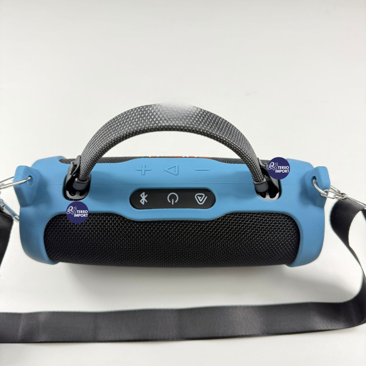 GENERICO - FUNDA PROTECTORA DE SILICONA  PARA JBL CHARGE 6 COLOR AZUL ACERO