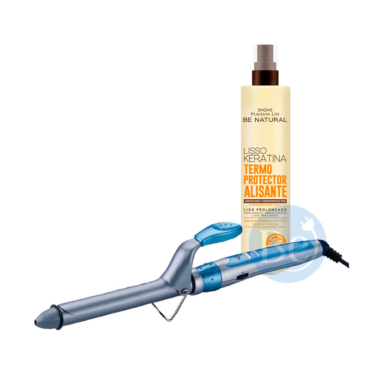 BABYLISS PRO - Combo Rizador Babyliss BABNT75SPE 19mm y Protector Térmico BeNatural