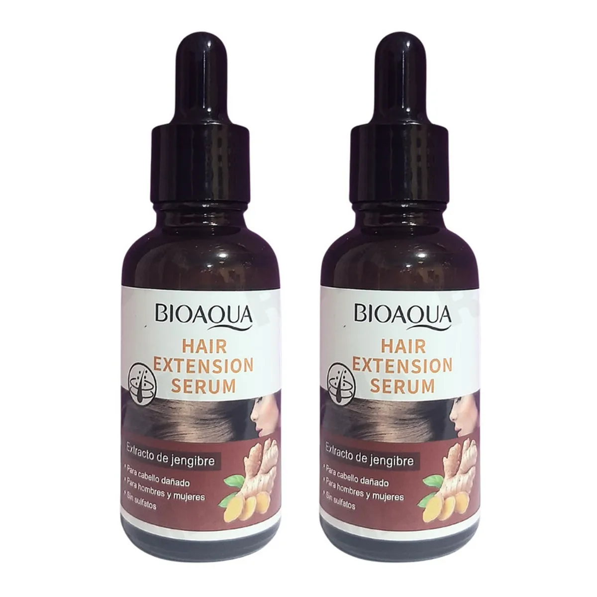 BIOAQUA - PACK 2 SÉRUM PARA EL CABELLO DE JENGIBRE 60ML BIOAQUA