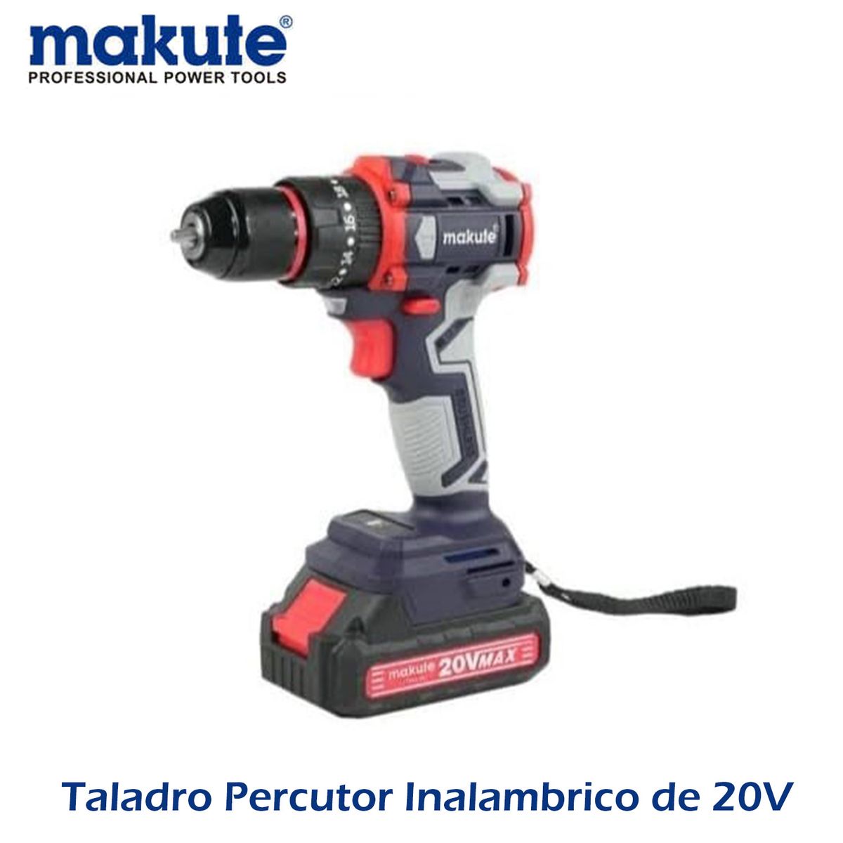 MAKUTE - Taladro Percutor de Inalambrico 10mm - 20 V   MAKUTE