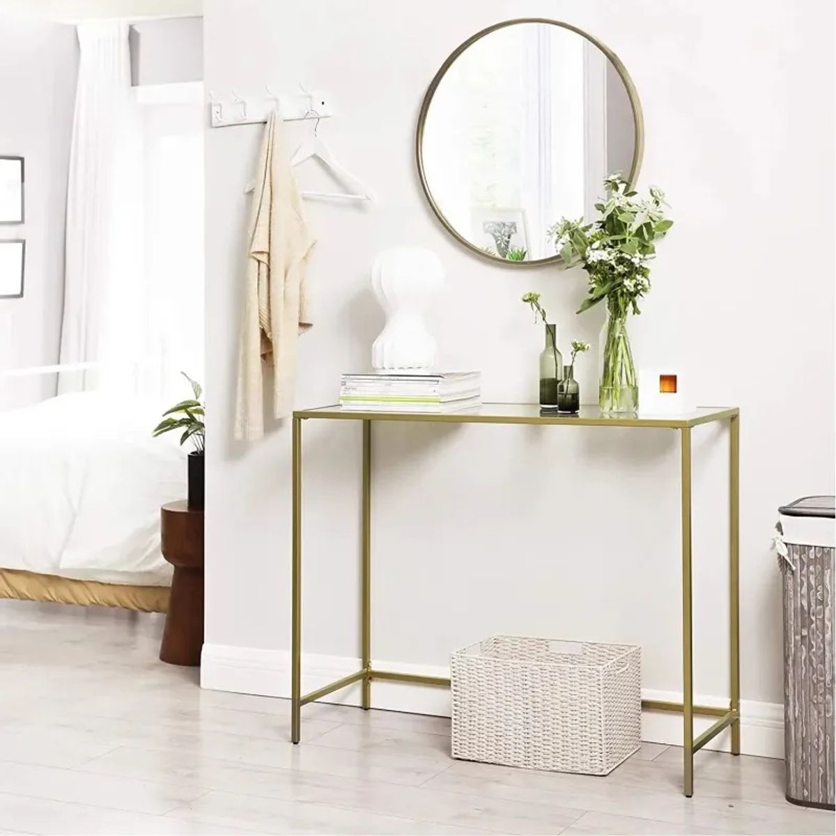 STARHOME - Arrimo Recibidor Consola Yugen Gold 100 cm