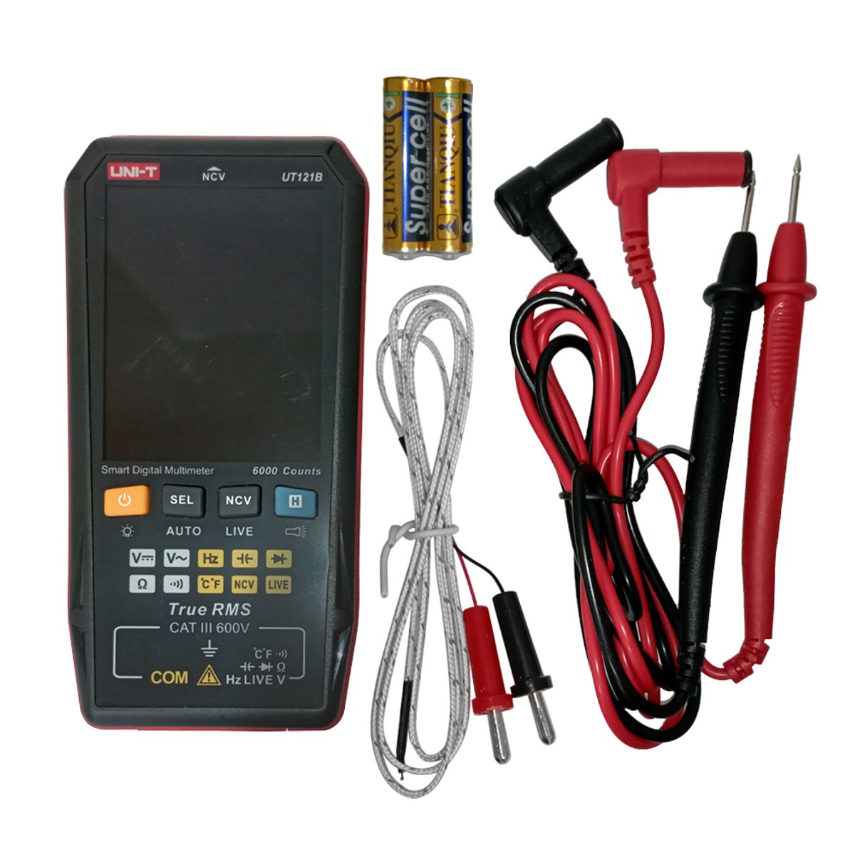 UNI T - multimetro-smart-c-cuerpo-ultrafino-19mm-uni-t-ut-121b-ut121b