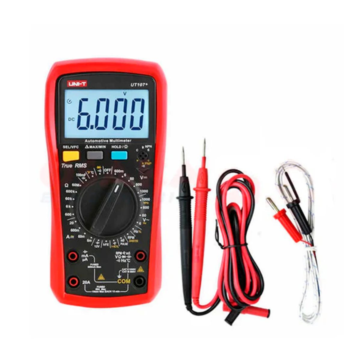UNI T - MULTIMETRO AUTOMOTRIZ TRUE RMS 1000V ACDC UNI-T UT-107+