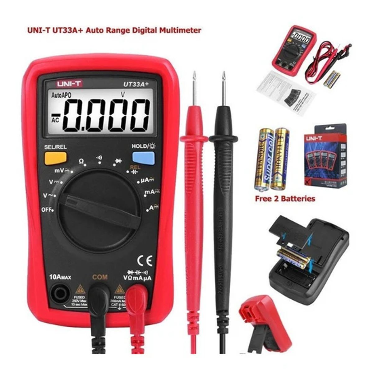 UNI T - Multimeter Autorango Uni-t Ut-33a+