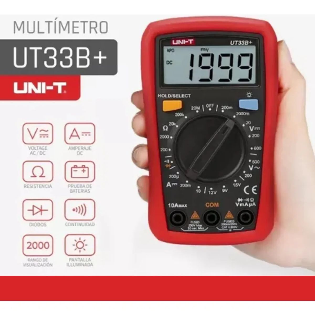 UNI T - Multimeter Uni-t Ut-33b+