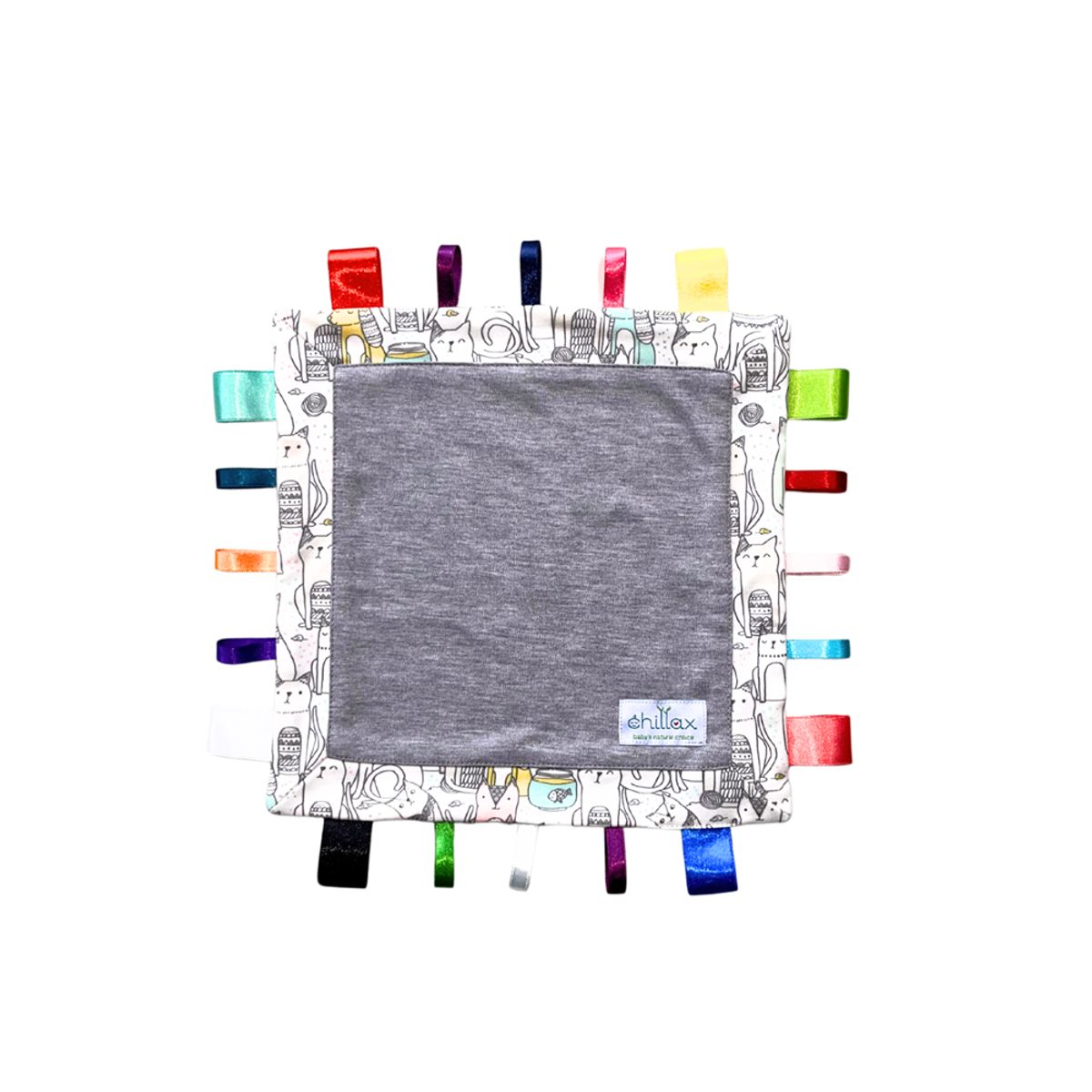 CHILLAX - Manta apego sensorial Chillax Doodle Cat & Dog para bebé