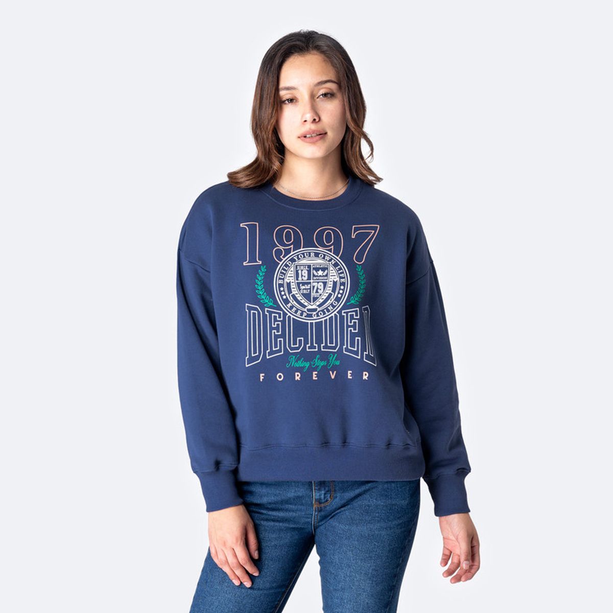 PIONIER - Polera Franela Mujer Over1 Pionier