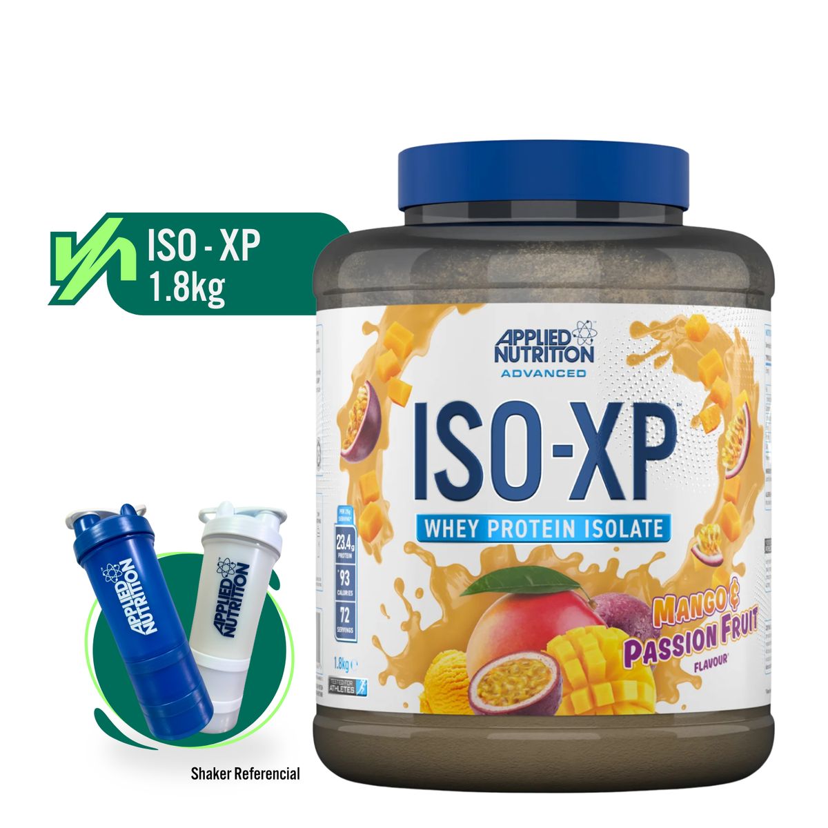APPLIED NUTRITION - ISO-XP APPLIED NUTRITION 1.8 KG  MANGO & PASSION FRUIT + SHAKER