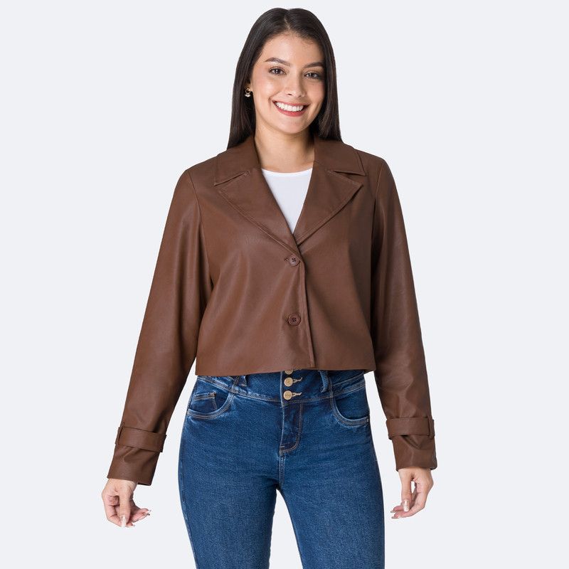 PIONIER - Casaca Cuerina Mujer Kesly Pionier