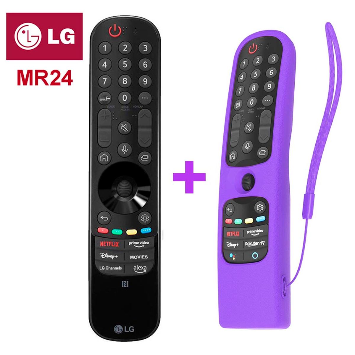 LG - Magic Control LG MR24 + Funda de Silicona Lila