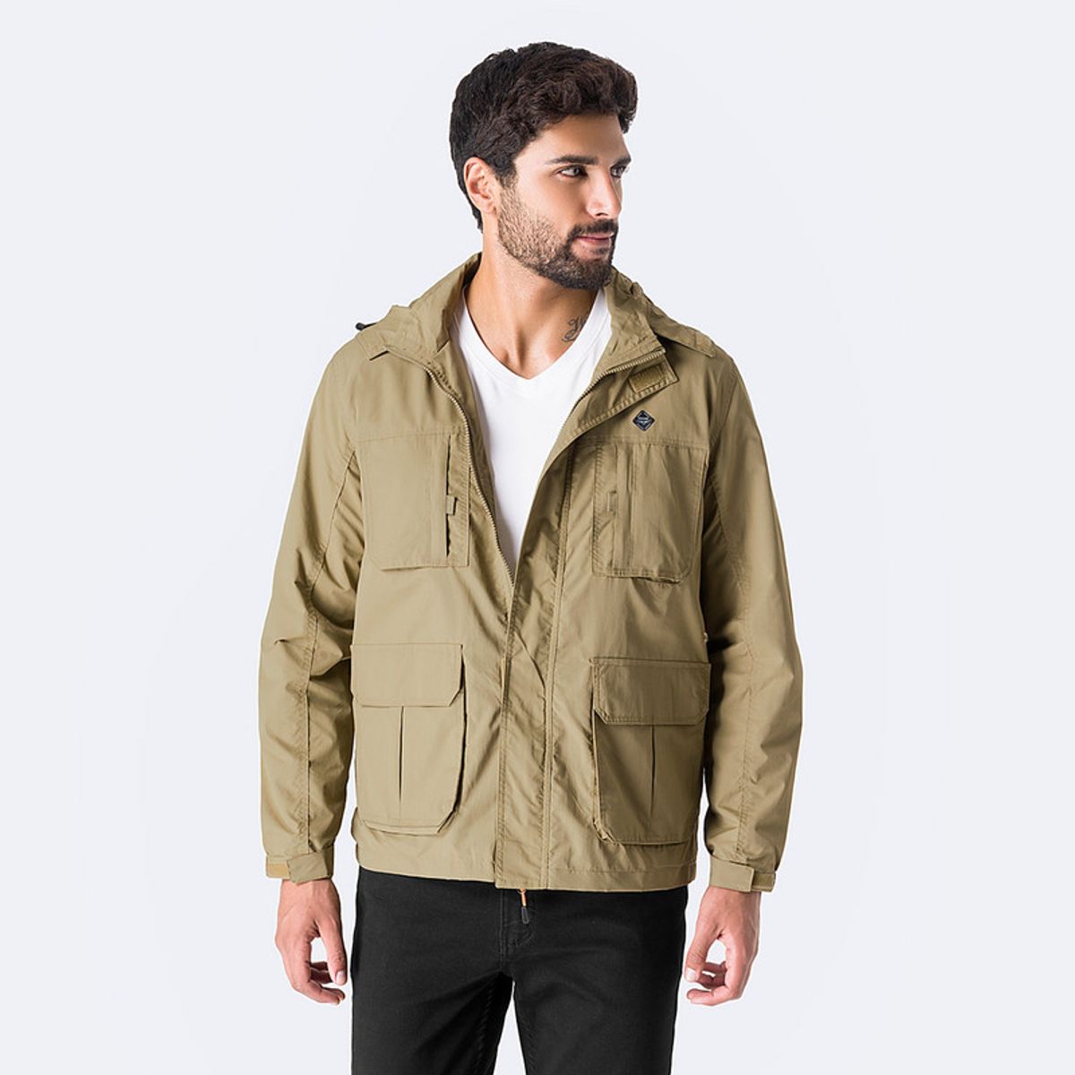 PIONIER - Casaca Cortaviento Drill Hombre Arthit Pionier