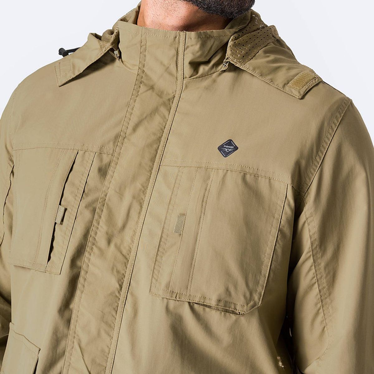 PIONIER - Casaca Cortaviento Drill Hombre Arthit Pionier