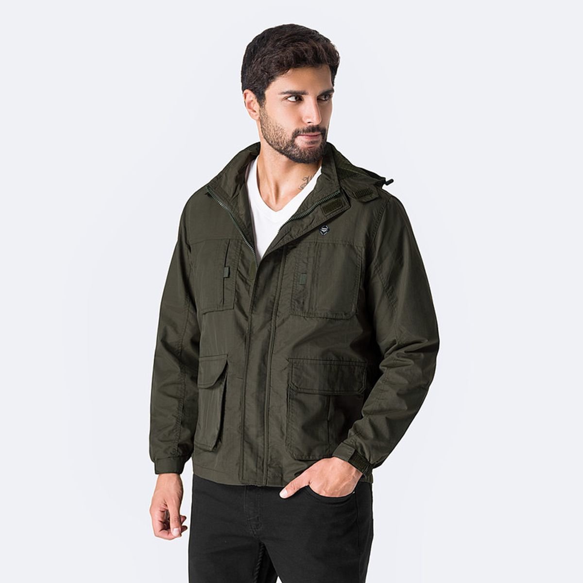 PIONIER - Casaca Cortaviento Drill Hombre Arthit Pionier