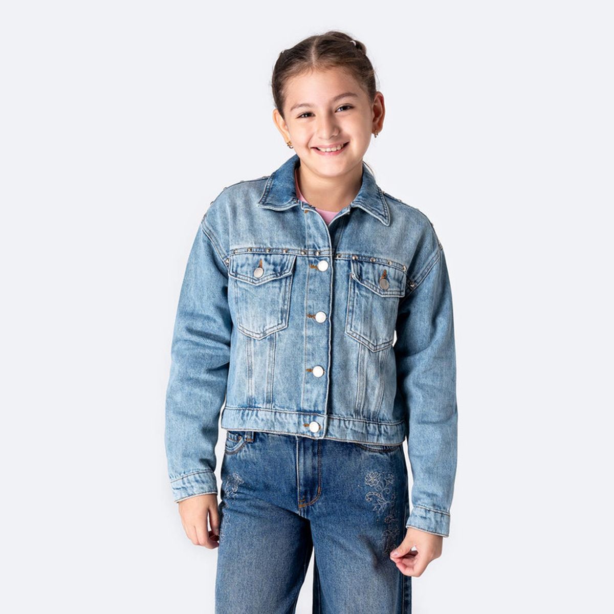 PIONIER - Casaca Denim Niña Jericoh Pionier
