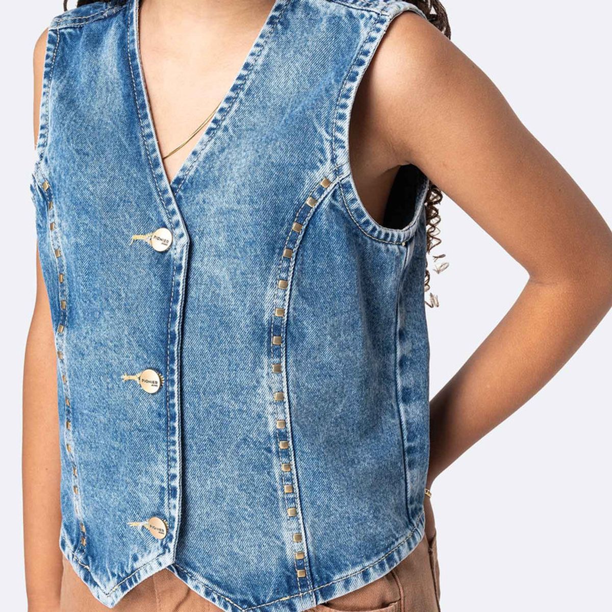 PIONIER - Chaleco Denim Niña Elisahb Pionier