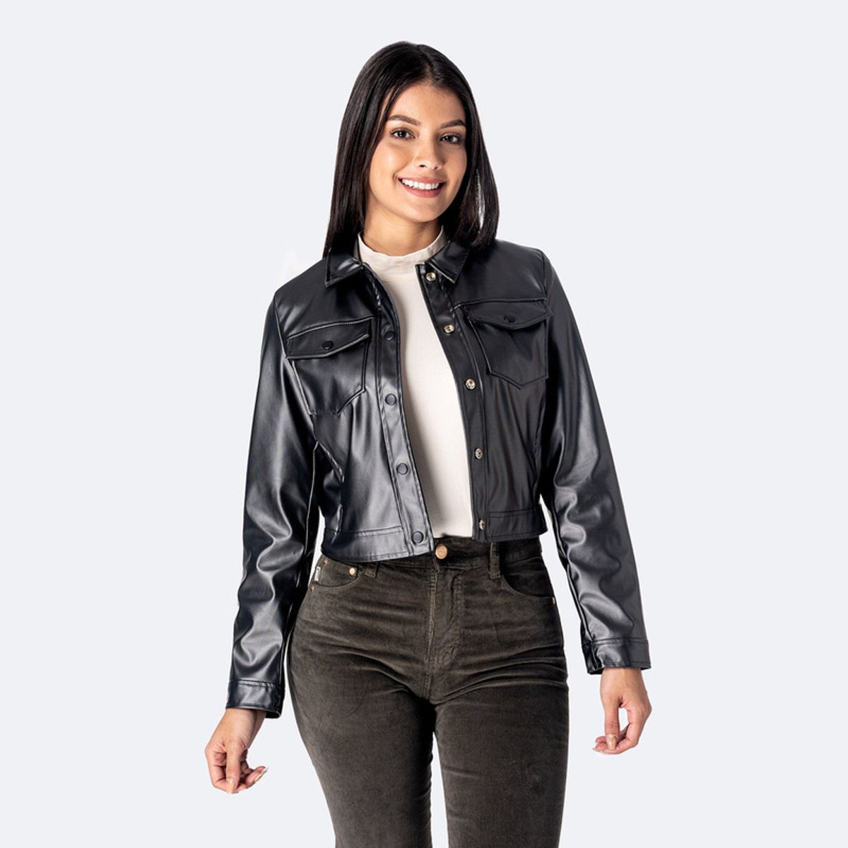 PIONIER - Casaca Cuerina Mujer Kytzyh Pionier