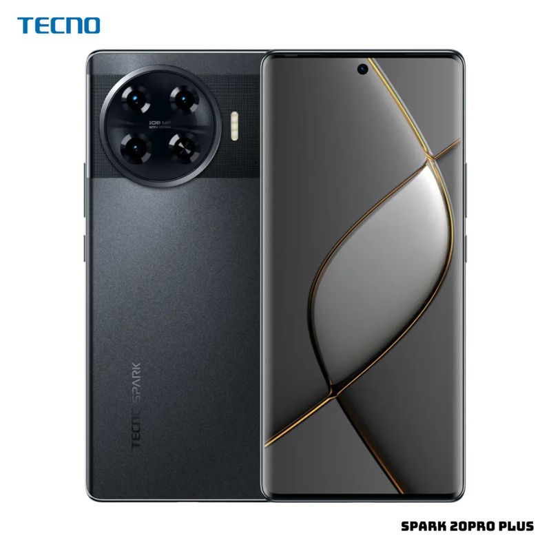 TECNO MOBILE - TECNO SPARK 20 PRO+ 8GB RAM 256 ROM - BLACK ORBITS