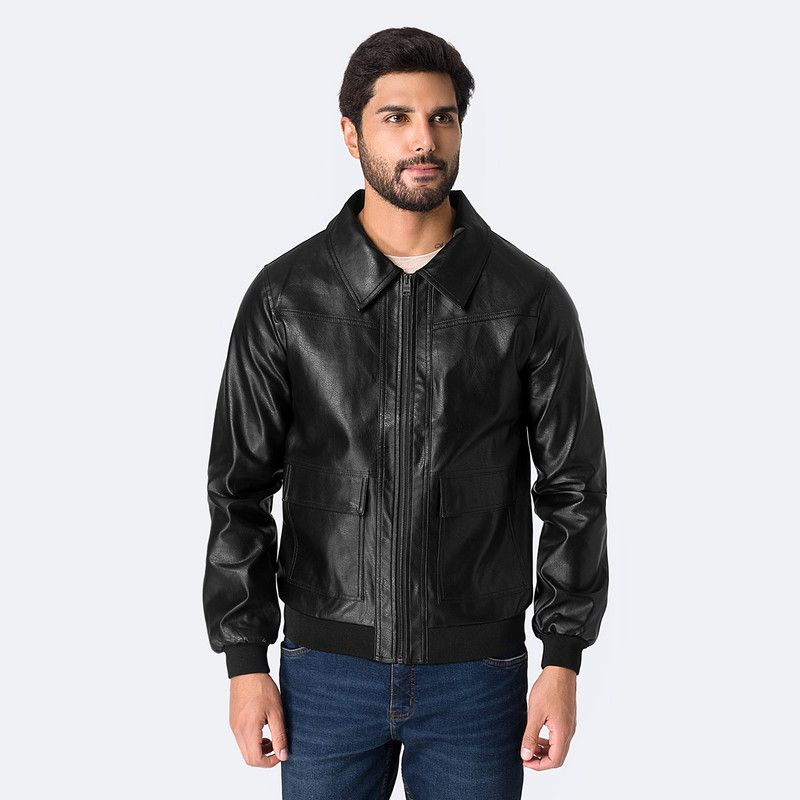 PIONIER - Casaca Cuerina Hombre Jjake Pionier