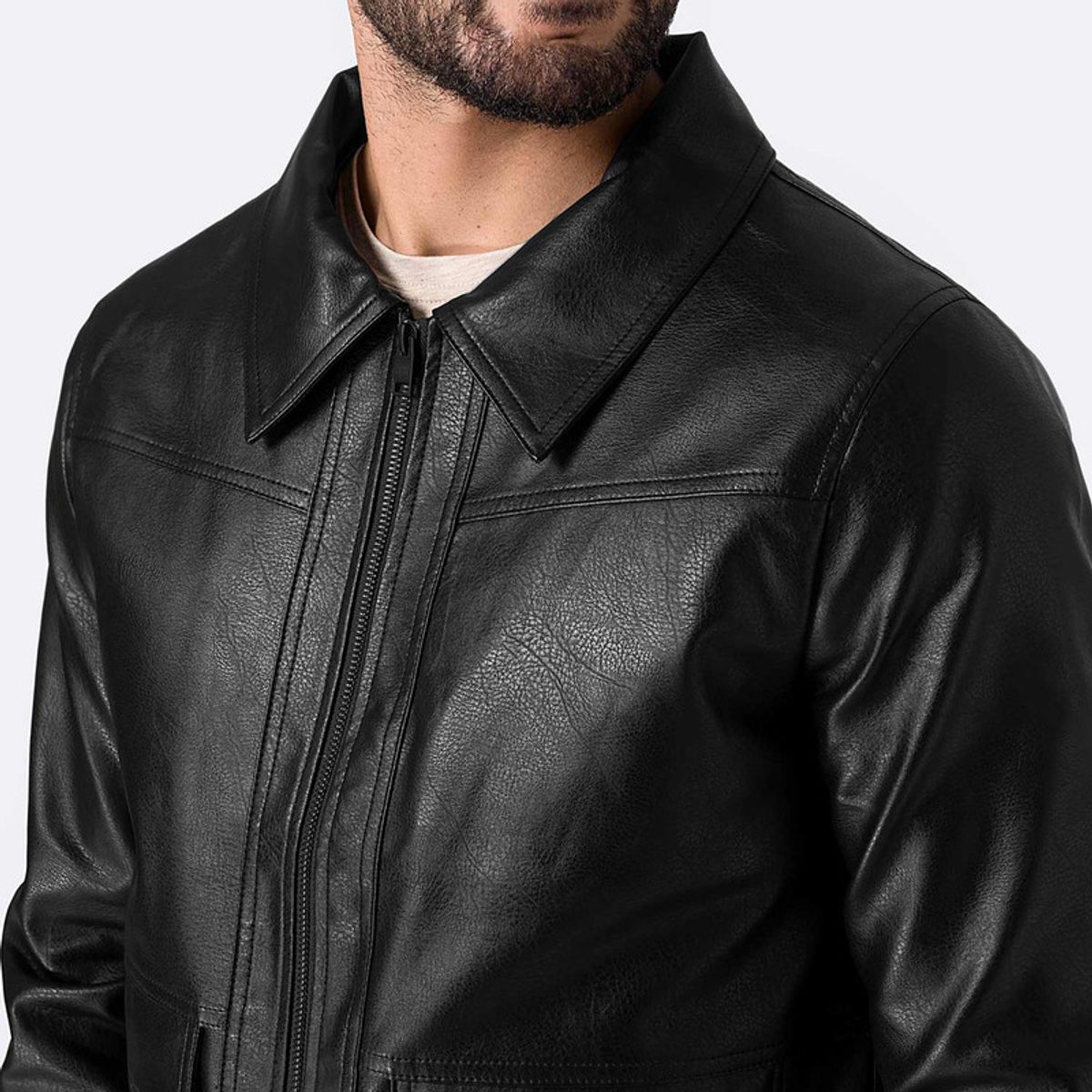 PIONIER - Casaca Cuerina Hombre Jjake Pionier