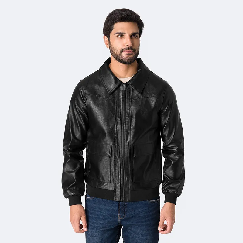 PIONIER - Casaca Cuerina Hombre Jjake Pionier