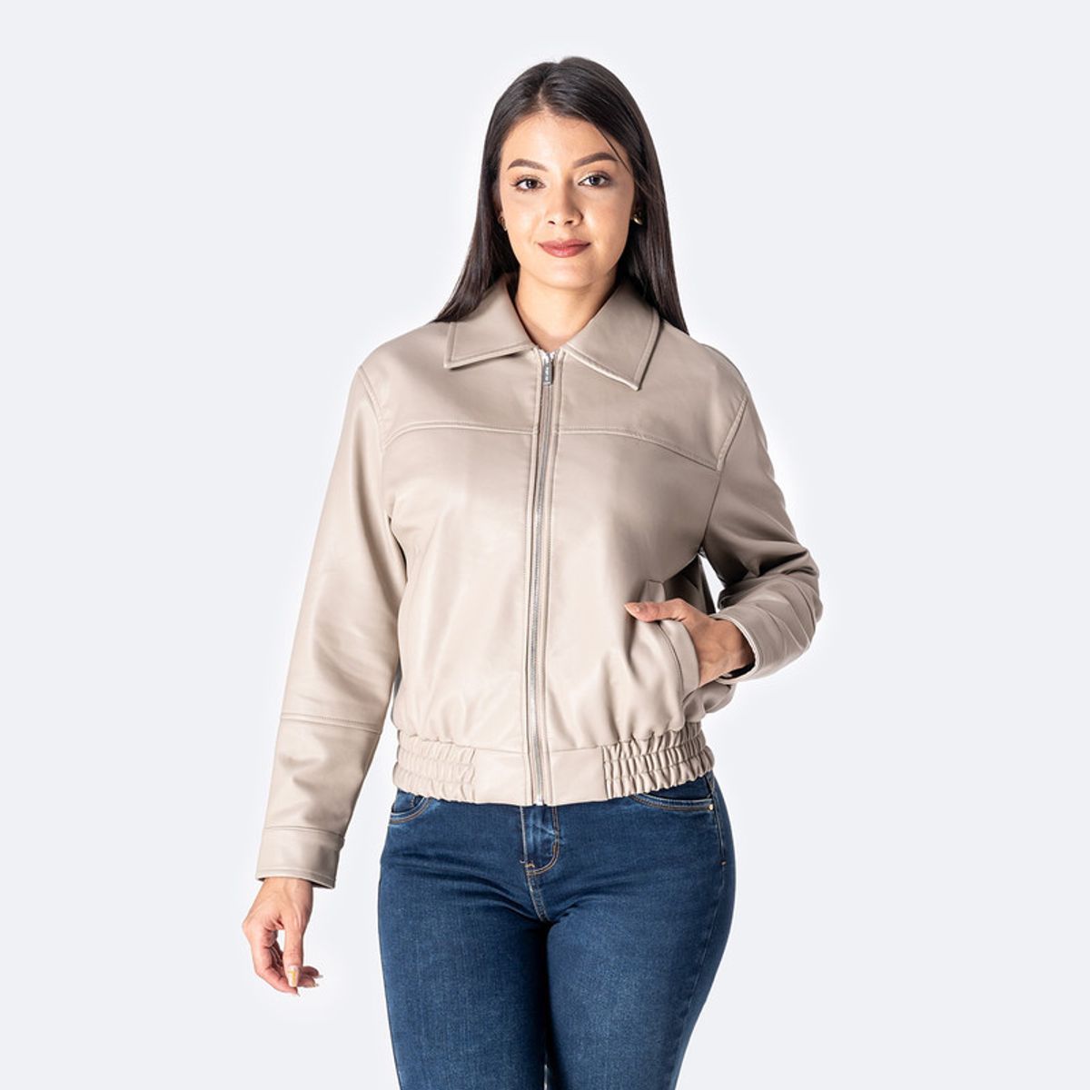 PIONIER - Casaca Cuerina Mujer Dahelyn Pionier