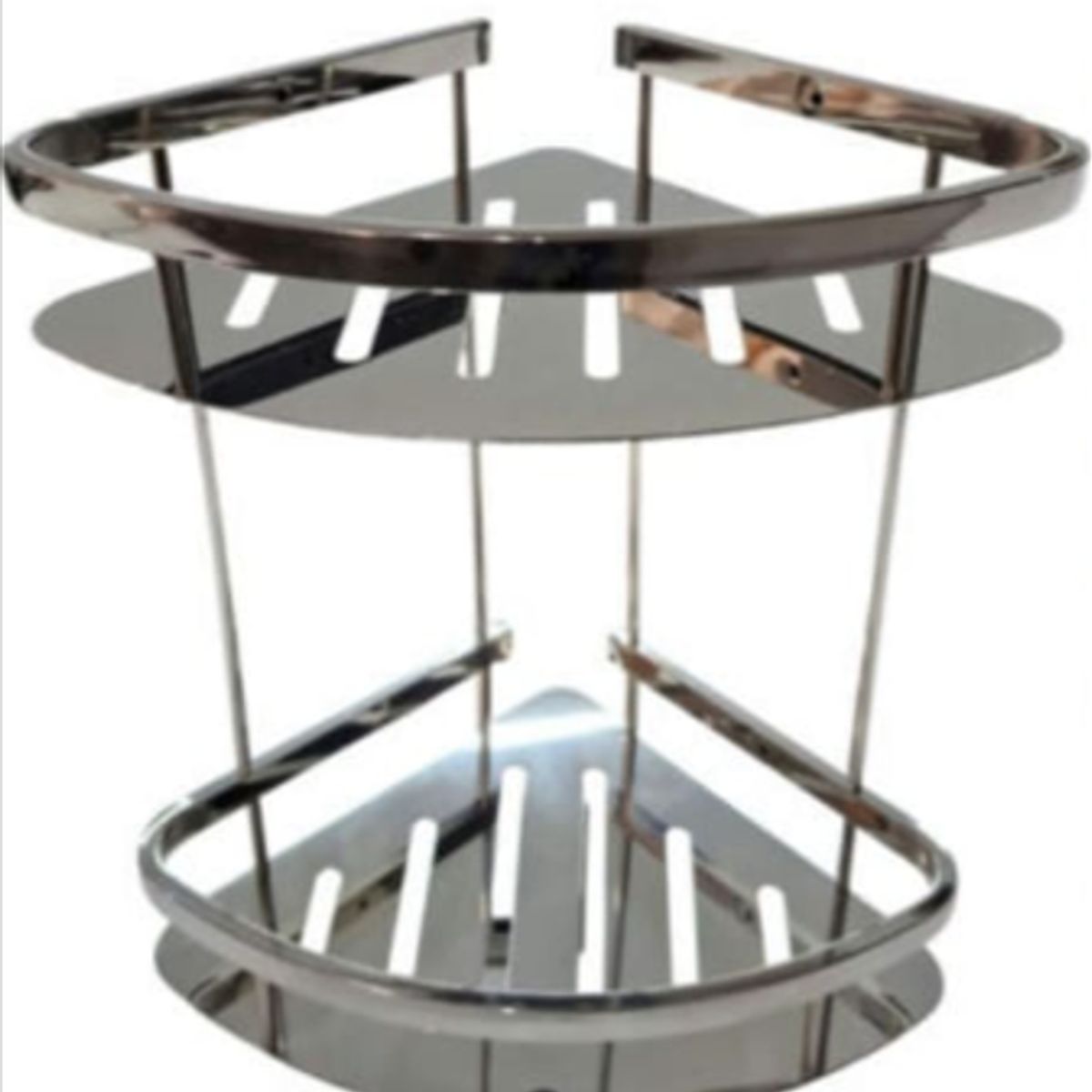 GENERICO - ESQUINERO DE ACERO INOXIDABLE 2 PISOS